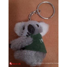 customized OEM design koala plush keychain